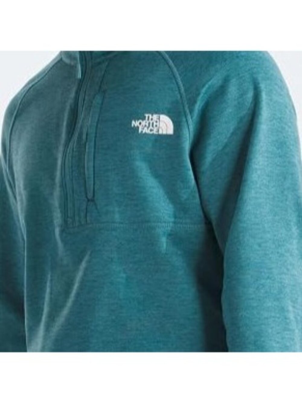 The North Face Canyonlands Large Half Zip Pullover Long Sleeve Aqua Fleece NEW - Picture 5 of 8